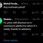 Twitter users asked Quansheng the cost of the TK-11 and they said it's TBD.