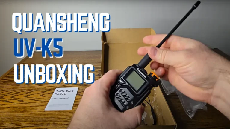 Thumbnail from the YouTube Video of a Quansheng UV-K5 Unboxing